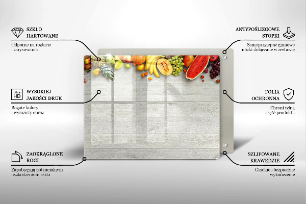Kokkärlskydd original Frukt på brädor
