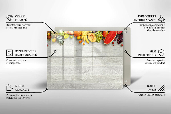 Kokkärlskydd original Frukt på brädor