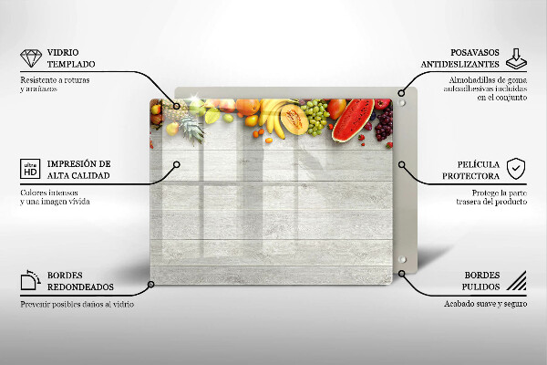 Kokkärlskydd original Frukt på brädor