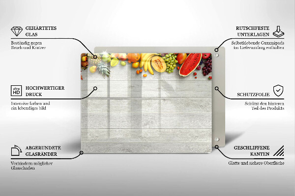Kokkärlskydd original Frukt på brädor