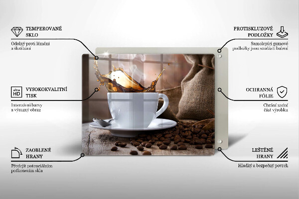 Glashällskydd original Kopp och kaffebönor