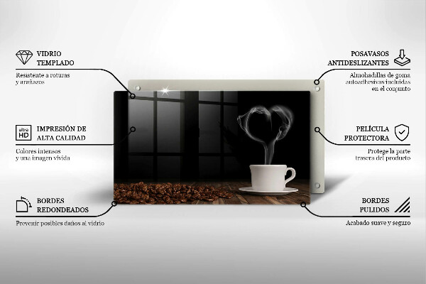 Glashällskydd original Kaffekopp hjärta