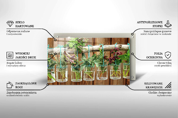 Spisskyddsplatta original Örter växter vintage