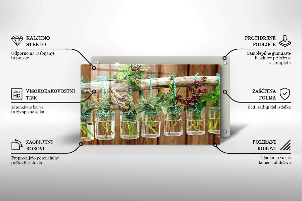 Spisskyddsplatta original Örter växter vintage