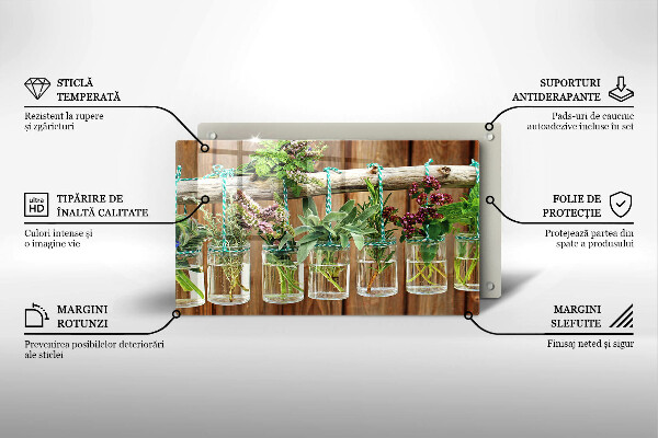 Spisskyddsplatta original Örter växter vintage