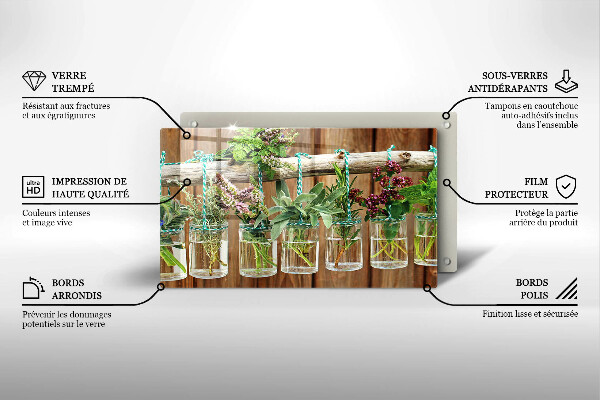 Spisskyddsplatta original Örter växter vintage