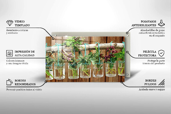 Spisskyddsplatta original Örter växter vintage