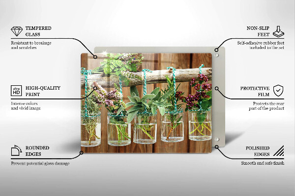 Spisskyddsplatta original Örter växter vintage