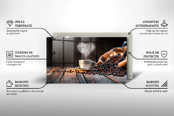 Spisskyddsplatta original En kopp kaffe och ett hjärta