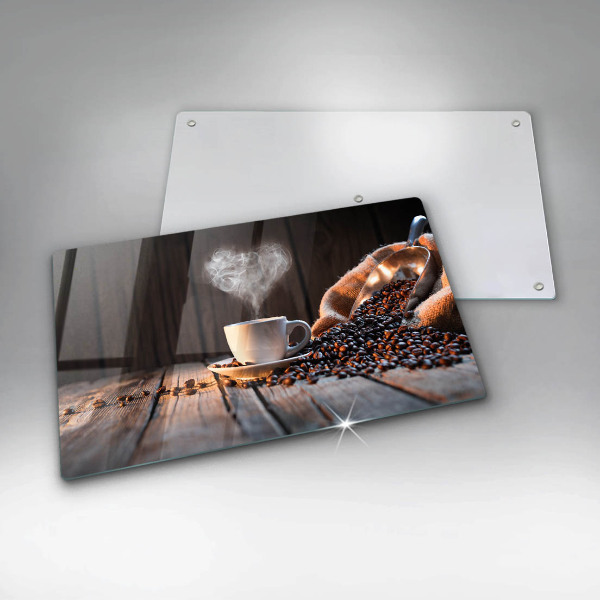 Spisskyddsplatta original En kopp kaffe och ett hjärta