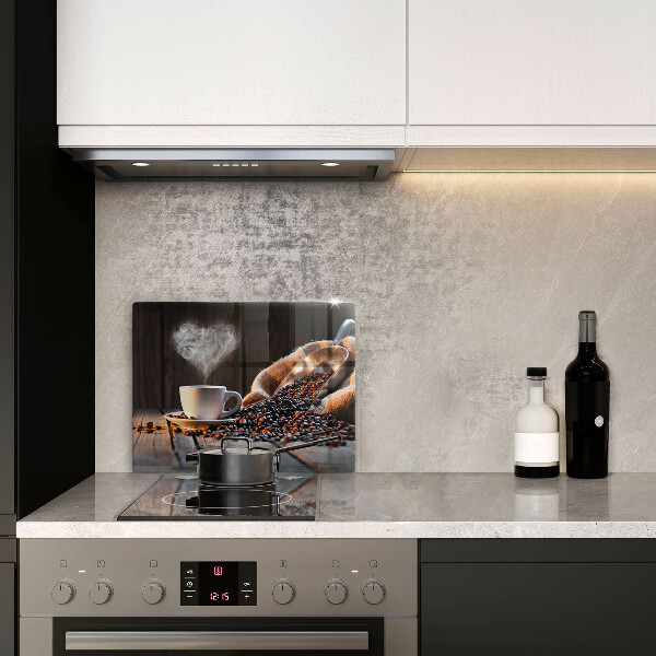 Spisskyddsplatta original En kopp kaffe och ett hjärta