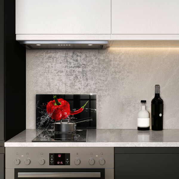 Spisskyddsplatta original Röd paprika i vatten