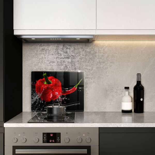 Spisskyddsplatta original Röd paprika i vatten