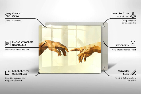 Glashällskydd original Skapandet av adams händer