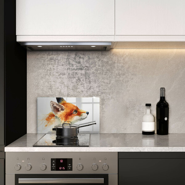 Spisskyddsplatta original Målad räv