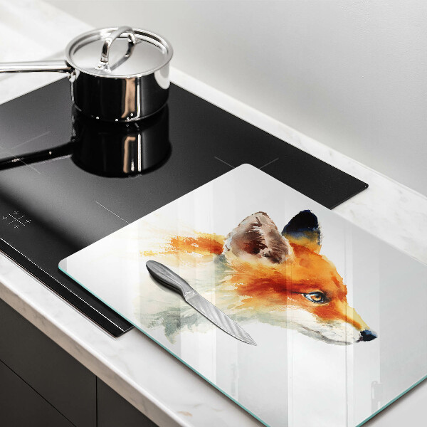 Spisskyddsplatta original Målad räv