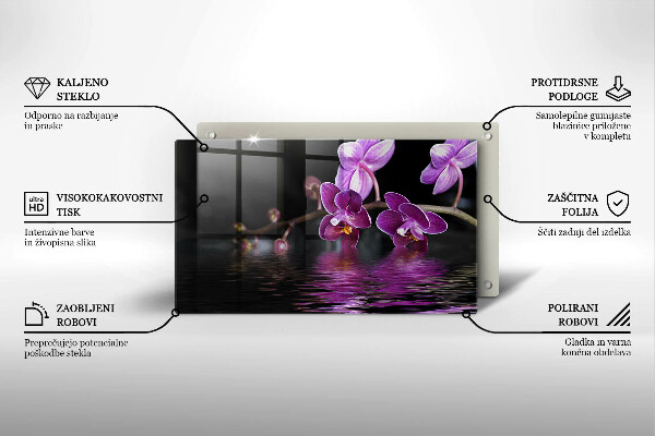 Spisskyddsplatta original Orkidé vatten zen