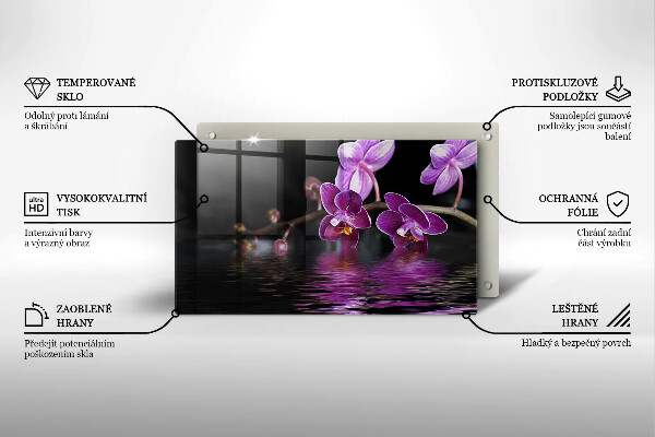 Spisskyddsplatta original Orkidé vatten zen