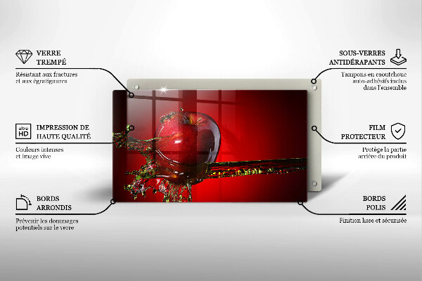 Spisskyddsplatta original Äppelfrukt i vatten