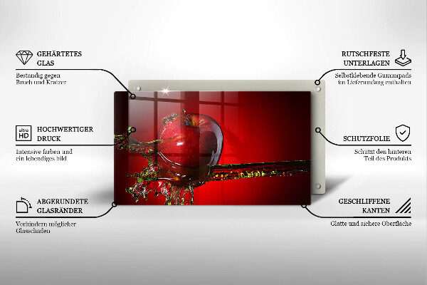 Spisskyddsplatta original Äppelfrukt i vatten