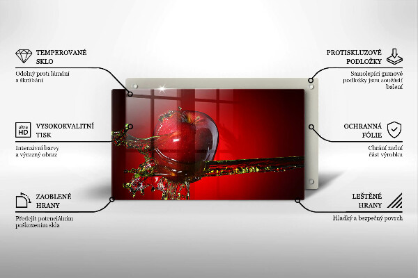 Spisskyddsplatta original Äppelfrukt i vatten