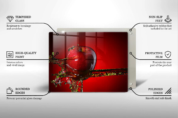 Spisskyddsplatta original Äppelfrukt i vatten