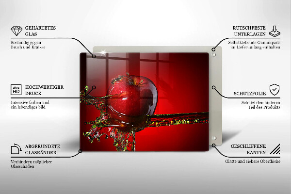 Spisskyddsplatta original Äppelfrukt i vatten