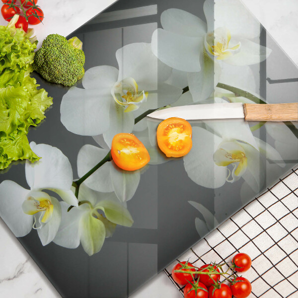 Glashällskydd original Blommor vit orkidé