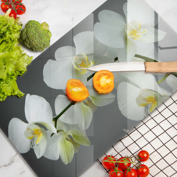 Glashällskydd original Blommor vit orkidé