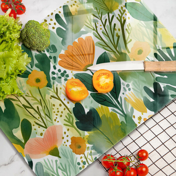 Kokkärlskydd original Målade blommor