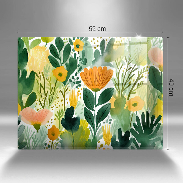 Kokkärlskydd original Målade blommor