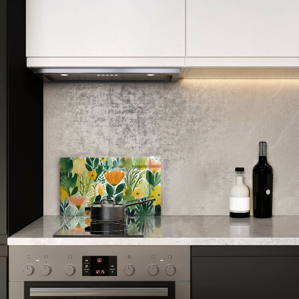 Kokkärlskydd original Målade blommor