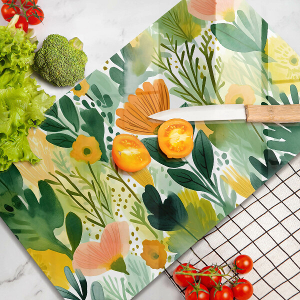 Kokkärlskydd original Målade blommor