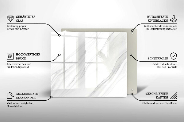 Kokkärlskydd unik Delikat marmor