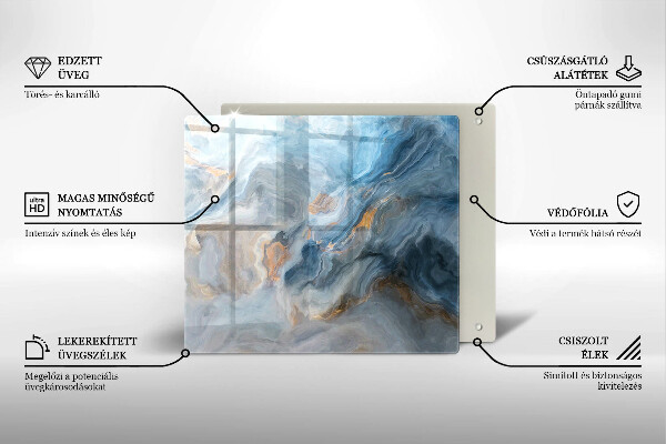 Kokkärlskydd unik Marmor textur