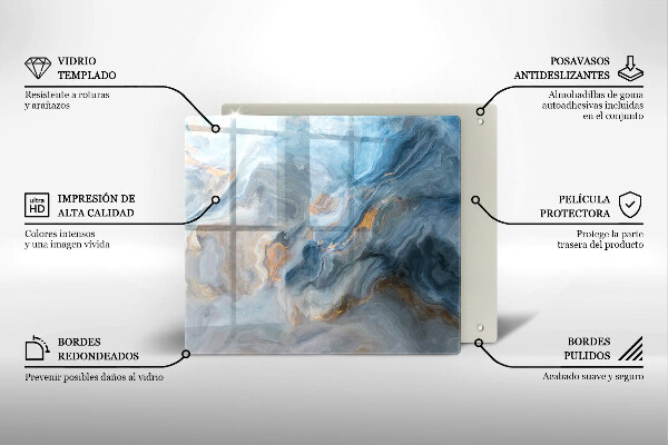 Kokkärlskydd unik Marmor textur