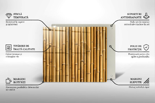 Spisskyddsplatta unik Natur boho bambu