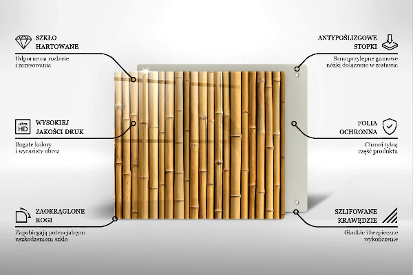 Spisskyddsplatta unik Natur boho bambu