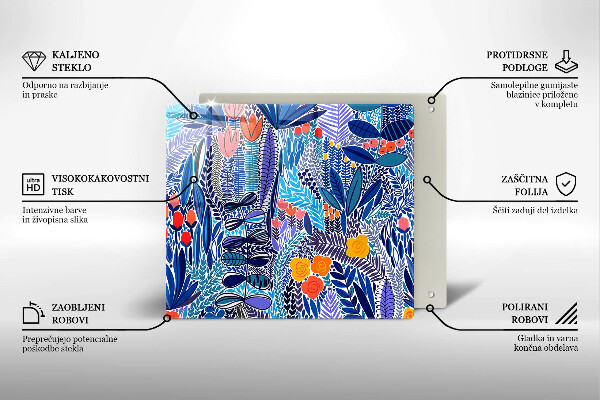 Skydd för induktionsspis unik Målad äng