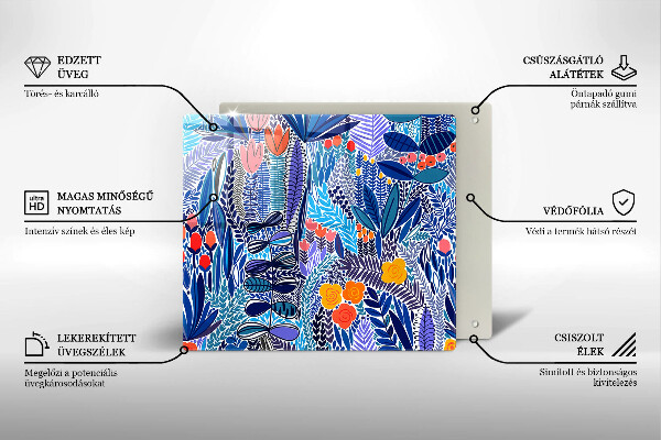 Skydd för induktionsspis unik Målad äng