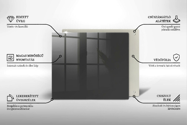 Skydd för spis unik Färg grå