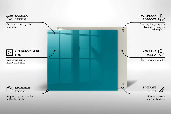 Skydd för spis unik Turkos färg