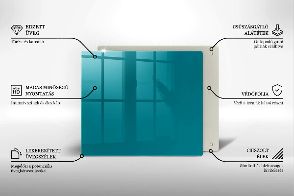 Skydd för spis unik Turkos färg