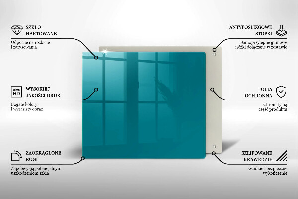Skydd för spis unik Turkos färg