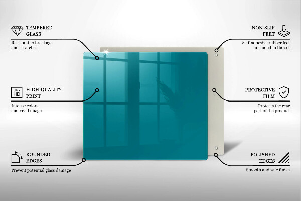 Skydd för spis unik Turkos färg