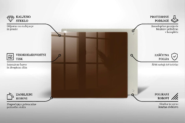 Skydd för spis unik Brun färg