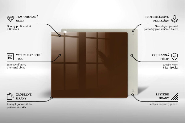 Skydd för spis unik Brun färg