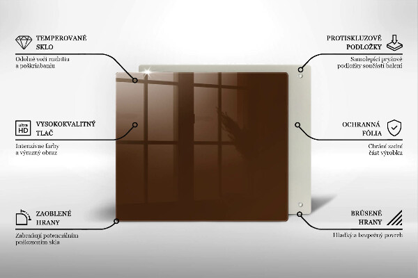 Skydd för spis unik Brun färg