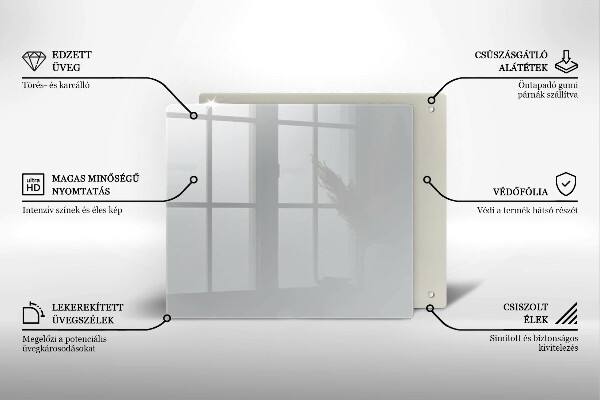 Skydd för spis unik Färg grå