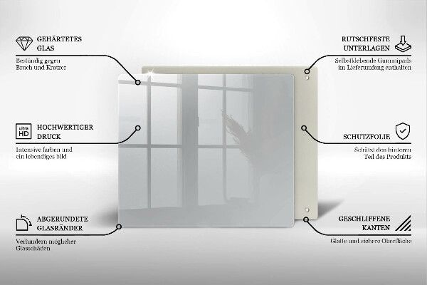 Skydd för spis unik Färg grå